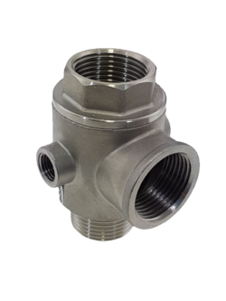 Stainless 5 Way Tee with Check Valve